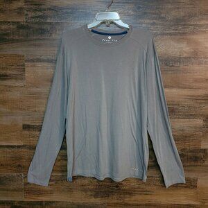 FREE FLY Shirt XL Performance Bamboo Apparel Bamboo Blend Soft Stretch Gray